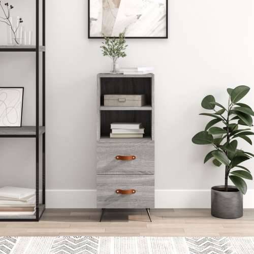 Komoda boja hrasta sonome 34,5x34x90 cm od konstruiranog drva - Sivi hrast sonoma 1 Cijena