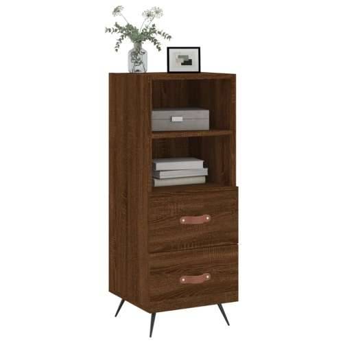 Komoda boja smeđeg hrasta 34,5 x 34 x 90 cm konstruirano drvo - Smeđi hrast 1 Cijena