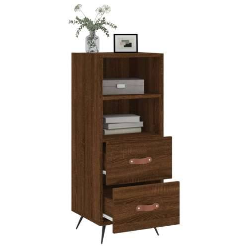 Komoda boja smeđeg hrasta 34,5 x 34 x 90 cm konstruirano drvo - Smeđi hrast 1 Cijena