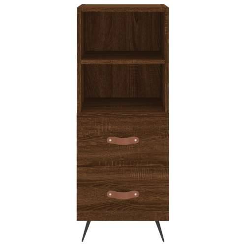 Komoda boja smeđeg hrasta 34,5 x 34 x 90 cm konstruirano drvo - Smeđi hrast 1 Cijena