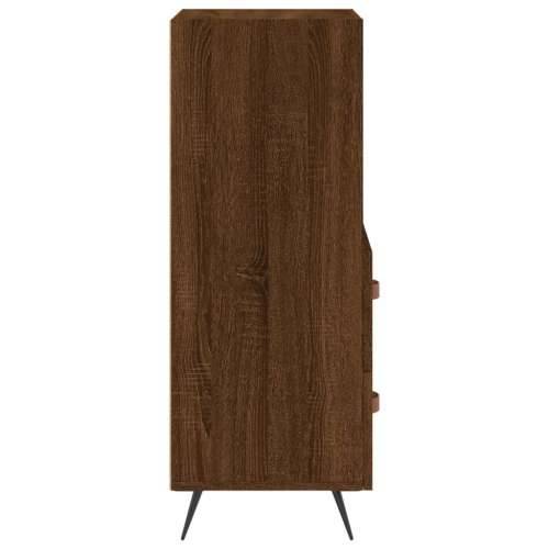 Komoda boja smeđeg hrasta 34,5 x 34 x 90 cm konstruirano drvo - Smeđi hrast 1 Cijena