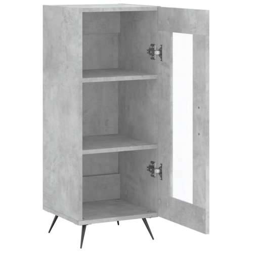 Komoda siva boja betona 34,5x34x90 cm od konstruiranog drva - Beton siva 1 Cijena