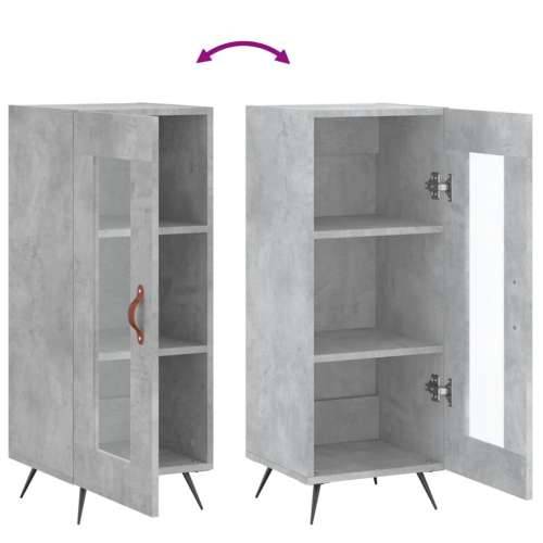 Komoda siva boja betona 34,5x34x90 cm od konstruiranog drva - Beton siva 1 Cijena