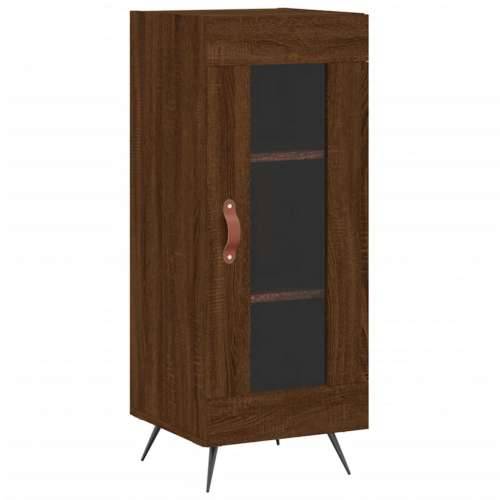 Komoda boja smeđeg hrasta 34,5 x 34 x 90 cm konstruirano drvo - Smeđi hrast 1 Cijena