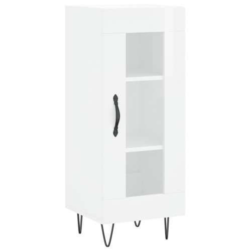 Komoda sjajna bijela 34,5 x 34 x 90 cm od konstruiranog drva - Visoko sjajno bijela 1 Cijena