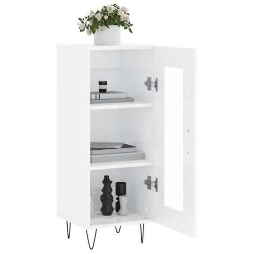 Komoda sjajna bijela 34,5 x 34 x 90 cm od konstruiranog drva - Visoko sjajno bijela 1 Cijena