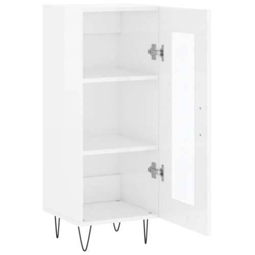 Komoda sjajna bijela 34,5 x 34 x 90 cm od konstruiranog drva - Visoko sjajno bijela 1 Cijena