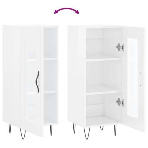 Komoda sjajna bijela 34,5 x 34 x 90 cm od konstruiranog drva - Visoko sjajno bijela 1 Cijena