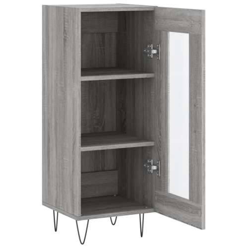 Komoda boja hrasta sonome 34,5x34x90 cm od konstruiranog drva - Sivi hrast sonoma 1 Cijena