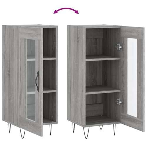 Komoda boja hrasta sonome 34,5x34x90 cm od konstruiranog drva - Sivi hrast sonoma 1 Cijena