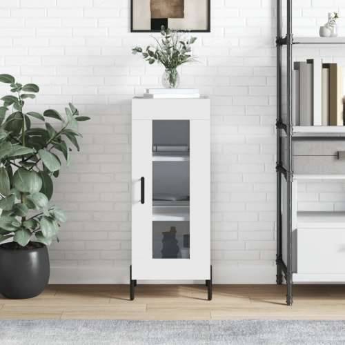 Komoda sjajna bijela 34,5 x 34 x 90 cm od konstruiranog drva - Visoko sjajno bijela 1 Cijena