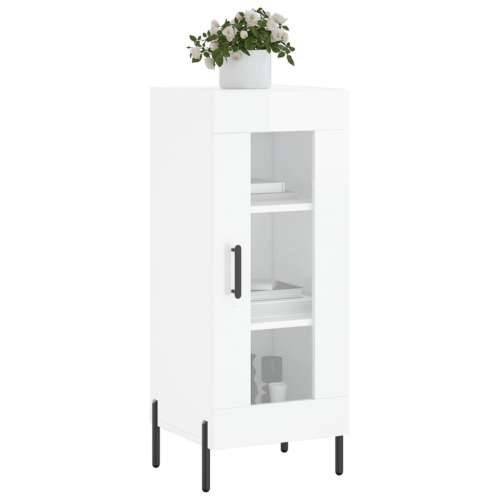 Komoda sjajna bijela 34,5 x 34 x 90 cm od konstruiranog drva - Visoko sjajno bijela 1 Cijena