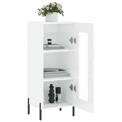 Komoda sjajna bijela 34,5 x 34 x 90 cm od konstruiranog drva - Visoko sjajno bijela 1 Cijena