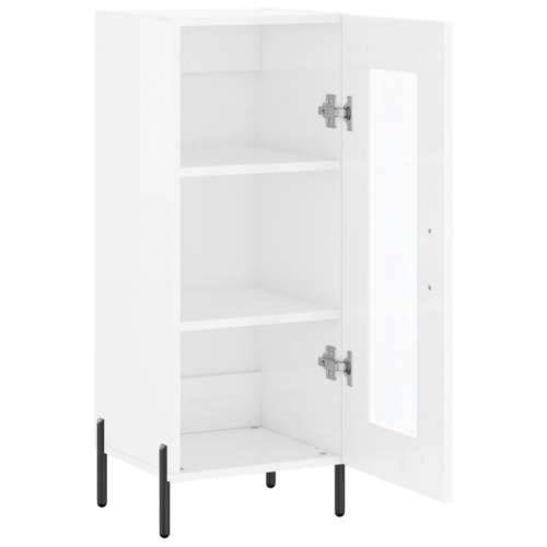 Komoda sjajna bijela 34,5 x 34 x 90 cm od konstruiranog drva - Visoko sjajno bijela 1 Cijena