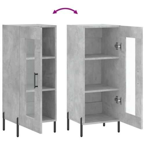 Komoda siva boja betona 34,5x34x90 cm od konstruiranog drva - Beton siva 1 Cijena