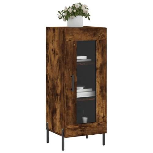 Komoda boja dimljenog hrasta 34,5x34x90 cm konstruirano drvo - Dimljeni hrast 1 Cijena