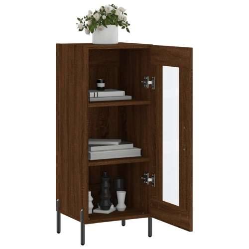 Komoda boja smeđeg hrasta 34,5 x 34 x 90 cm konstruirano drvo - Smeđi hrast 1 Cijena
