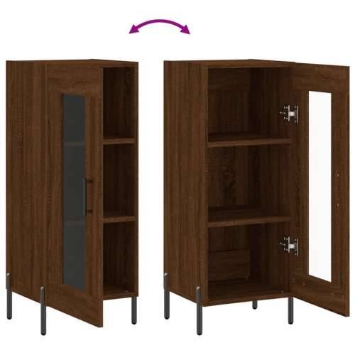 Komoda boja smeđeg hrasta 34,5 x 34 x 90 cm konstruirano drvo - Smeđi hrast 1 Cijena