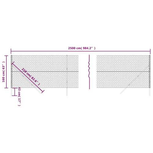 Žičana ograda zelena 1,6 x 25 m - Zelena 1.6 x 25 m 1 Cijena