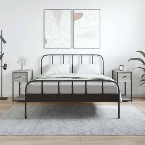 Noćni ormarići 2 kom boja hrasta 30x60x60 cm konstruirano drvo - Sivi hrast sonoma 2 Cijena