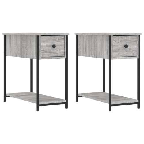 Noćni ormarići 2 kom boja hrasta 30x60x60 cm konstruirano drvo - Sivi hrast sonoma 2 Cijena