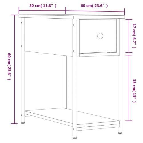 Noćni ormarići 2 kom boja hrasta 30x60x60 cm konstruirano drvo - Sivi hrast sonoma 2 Cijena