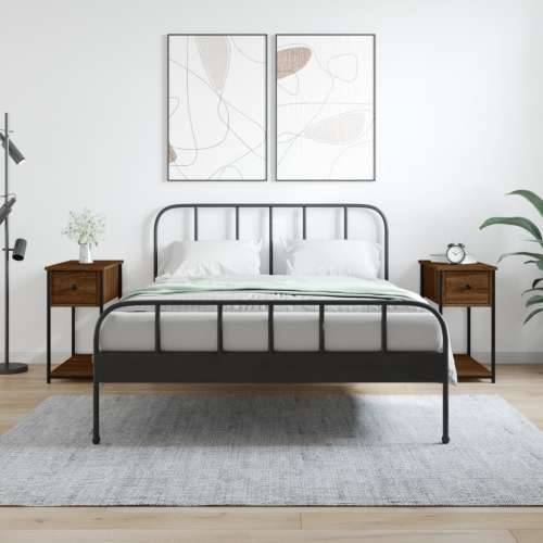 Noćni ormarići 2 kom boja hrasta 30x60x60 cm konstruirano drvo - Smeđi hrast 2 Cijena