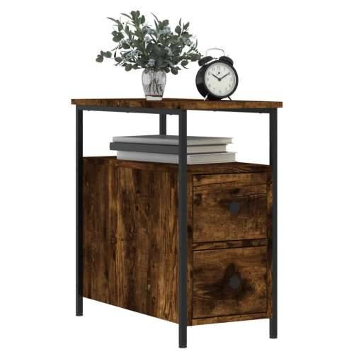 Noćni ormarići 2 kom boja hrasta 30x60x60 cm konstruirano drvo - Dimljeni hrast 2 Cijena