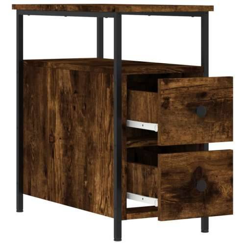 Noćni ormarići 2 kom boja hrasta 30x60x60 cm konstruirano drvo - Dimljeni hrast 2 Cijena