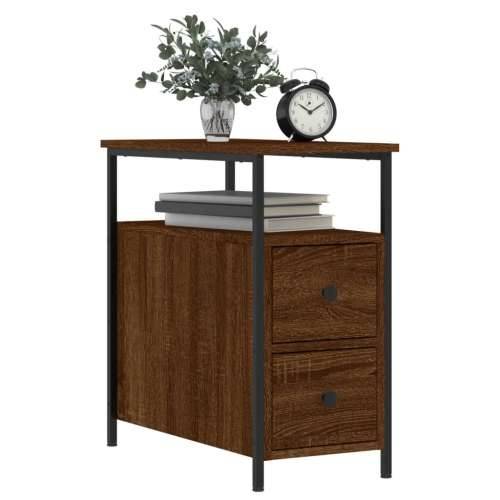 Noćni ormarići 2 kom boja hrasta 30x60x60 cm konstruirano drvo - Smeđi hrast 2 Cijena