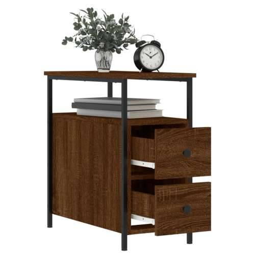 Noćni ormarići 2 kom boja hrasta 30x60x60 cm konstruirano drvo - Smeđi hrast 2 Cijena