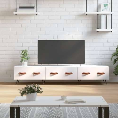 TV ormarić bijeli 150 x 36 x 30 cm od konstruiranog drva - Bijela 1 Cijena