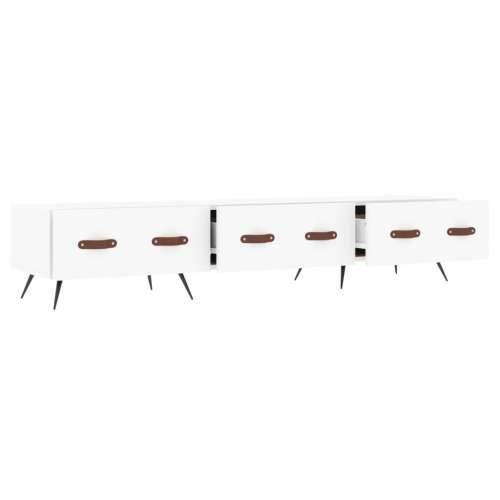TV ormarić bijeli 150 x 36 x 30 cm od konstruiranog drva - Bijela 1 Cijena