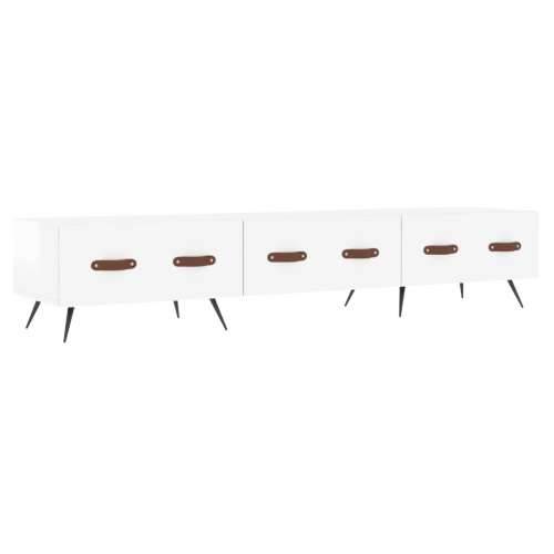 TV ormarić sjajni bijeli 150 x 36 x 30 cm od konstruiranog drva - Visoko sjajno bijela 1 Cijena