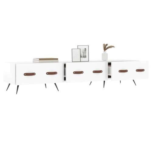 TV ormarić sjajni bijeli 150 x 36 x 30 cm od konstruiranog drva - Visoko sjajno bijela 1 Cijena