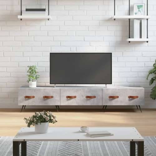 TV ormarić boja betona 150 x 36 x 30 cm od konstruiranog drva - Beton siva 1 Cijena