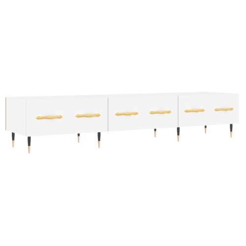 TV ormarić bijeli 150 x 36 x 30 cm od konstruiranog drva - Bijela 1 Cijena