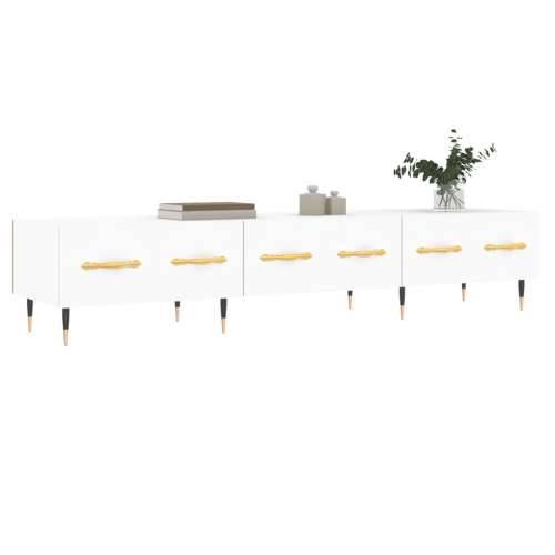TV ormarić bijeli 150 x 36 x 30 cm od konstruiranog drva - Bijela 1 Cijena