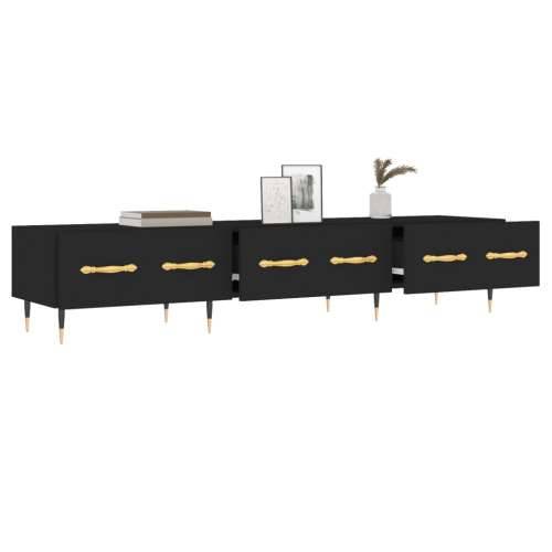 TV ormarić crni 150 x 36 x 30 cm od konstruiranog drva Crna 1 Cijena