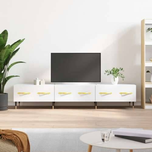TV ormarić sjajni bijeli 150 x 36 x 30 cm od konstruiranog drva - Visoko sjajno bijela 1 Cijena