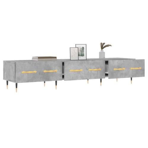 TV ormarić boja betona 150 x 36 x 30 cm od konstruiranog drva - Beton siva 1 Cijena
