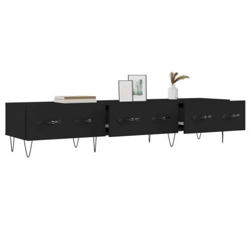TV ormarić crni 150 x 36 x 30 cm od konstruiranog drva - Crna 1 Cijena