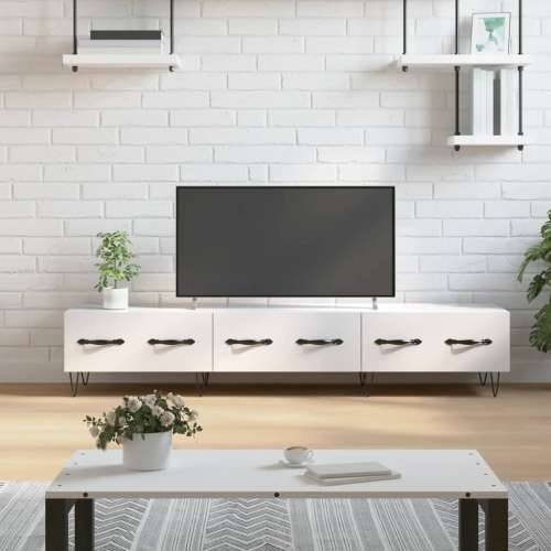 TV ormarić sjajni bijeli 150 x 36 x 30 cm od konstruiranog drva - Visoko sjajno bijela 1 Cijena