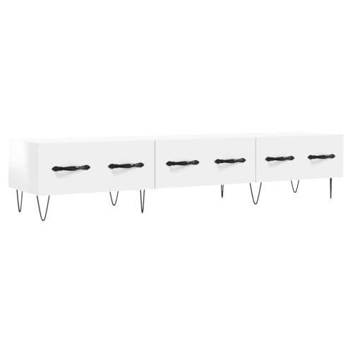 TV ormarić sjajni bijeli 150 x 36 x 30 cm od konstruiranog drva - Visoko sjajno bijela 1 Cijena