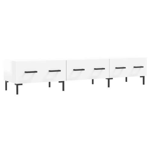 TV ormarić sjajni bijeli 150 x 36 x 30 cm od konstruiranog drva - Visoko sjajno bijela 1 Cijena