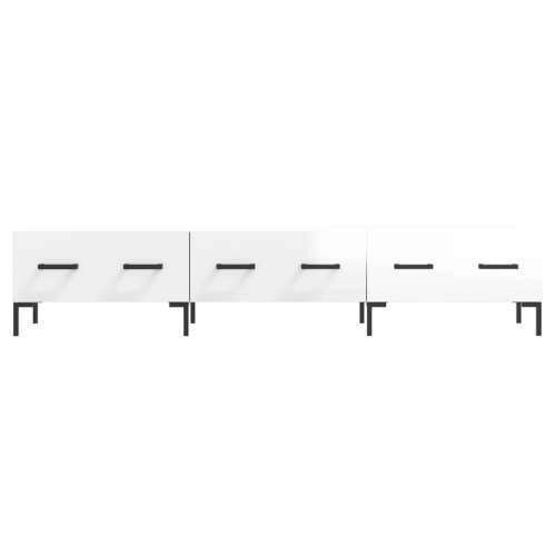 TV ormarić sjajni bijeli 150 x 36 x 30 cm od konstruiranog drva - Visoko sjajno bijela 1 Cijena