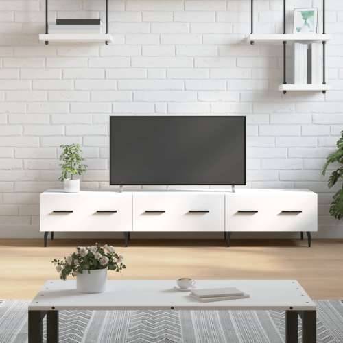 TV ormarić bijeli 150 x 36 x 30 cm od konstruiranog drva - Bijela 1 Cijena