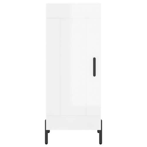 Komoda sjajna bijela 34,5 x 34 x 90 cm od konstruiranog drva - Visoko sjajno bijela 1 Cijena