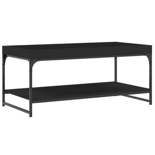 Stolić za kavu crni 100 x 49 x 45 cm od konstruiranog drva - Crna 100 x 49 x 45 cm 1 Cijena