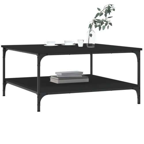 Stolić za kavu crni 80 x 80 x 40 cm od konstruiranog drva - Crna 80 x 80 x 40 cm 1 Cijena